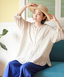 studio CLIP | 製品染め胸切り替えブラウス(シャツ/ブラウス)