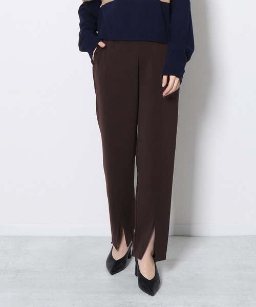 フロントスリットワイドパンツ
