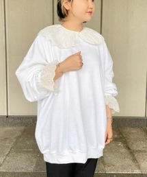 Ray BEAMS | MARMARI / レースカラー スウェット(スウェット)