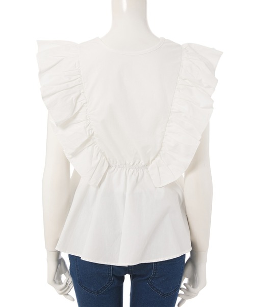 fifth（フィフス）の「ショルダーフリルペプラムブラウス（シャツ/ブラウス・レディース・ホワイト/ブラック/キャメル・MEDIUM）」の9枚目の写真