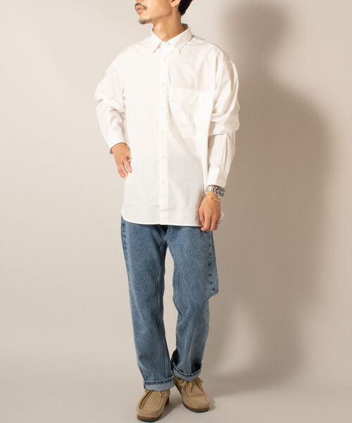 GLOSTER（グロスター）の「【GLOSTER/グロスター】M65ポケットシャツ（シャツ/ブラウス・メンズ・ベージュ/ネイビー/オフホワイト・MEDIUM/LARGE）」の20枚目の写真