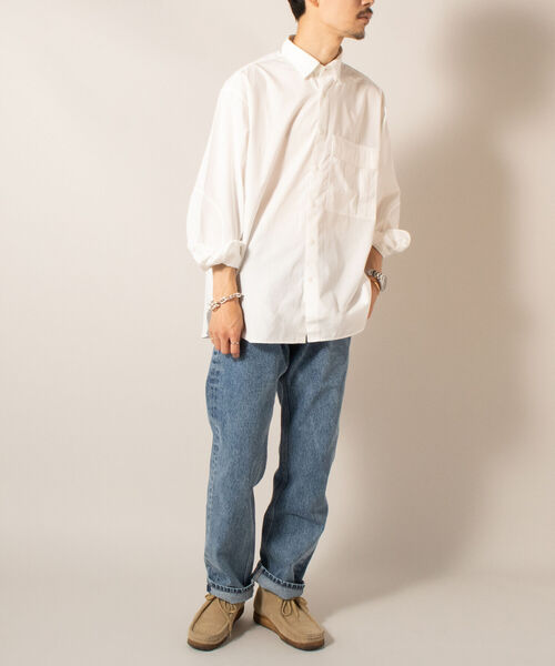 GLOSTER（グロスター）の「【GLOSTER/グロスター】M65ポケットシャツ（シャツ/ブラウス・メンズ・ベージュ/ネイビー/オフホワイト・MEDIUM/LARGE）」の10枚目の写真