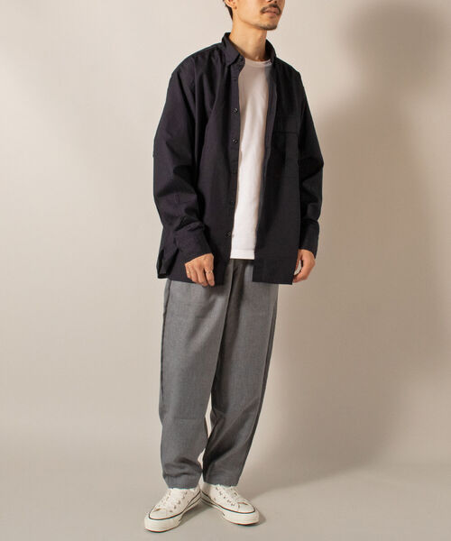 GLOSTER（グロスター）の「【GLOSTER/グロスター】M65ポケットシャツ（シャツ/ブラウス・メンズ・ベージュ/ネイビー/オフホワイト・MEDIUM/LARGE）」の21枚目の写真