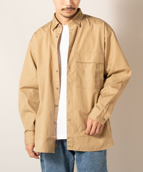 GLOSTER（グロスター）の「【GLOSTER/グロスター】M65ポケットシャツ（シャツ/ブラウス・メンズ・ベージュ/ネイビー/オフホワイト・MEDIUM/LARGE）」の15枚目の写真