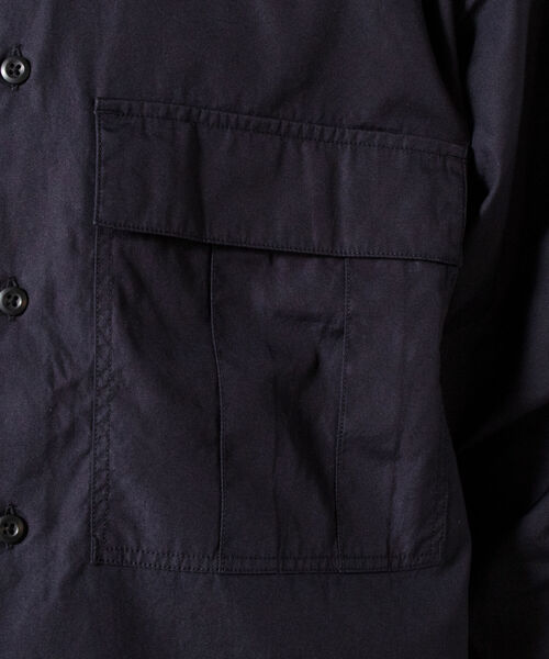 GLOSTER（グロスター）の「【GLOSTER/グロスター】M65ポケットシャツ（シャツ/ブラウス・メンズ・ベージュ/ネイビー/オフホワイト・MEDIUM/LARGE）」の6枚目の写真