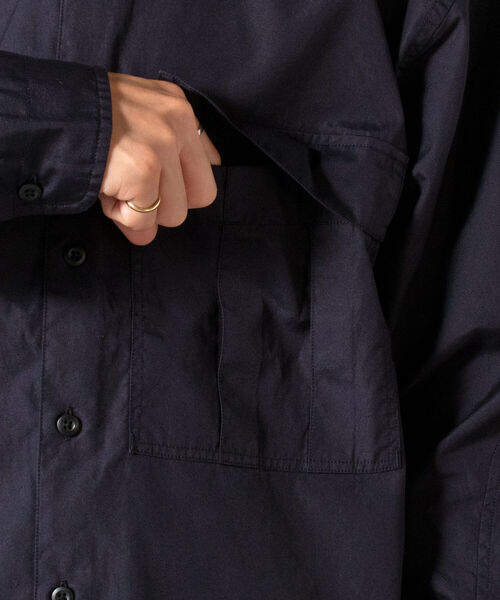 GLOSTER（グロスター）の「【GLOSTER/グロスター】M65ポケットシャツ（シャツ/ブラウス・メンズ・ベージュ/ネイビー/オフホワイト・MEDIUM/LARGE）」の9枚目の写真