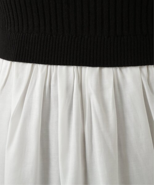 RAY CASSIN(レイカズン)の「ニットドッキングプルオーバー(ニット/セーター・レディース・ブラック/キャメル/ブルー・FREE)」の5枚目の写真