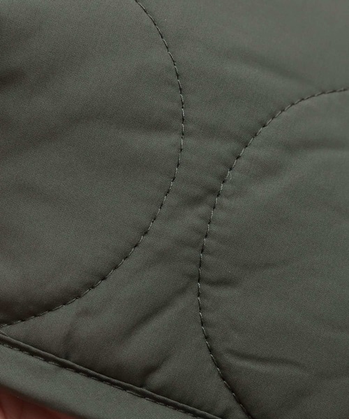 reca（レカ）の「ノーカラー ボア×中綿キルティングコート（ノーカラーコート・レディース・ブラック/カーキ/アイボリー・M/L）」の16枚目の写真