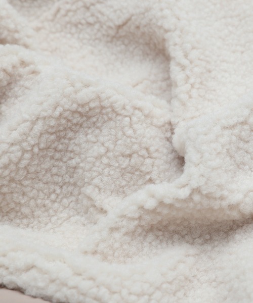 reca（レカ）の「ノーカラー ボア×中綿キルティングコート（ノーカラーコート・レディース・ブラック/カーキ/アイボリー・M/L）」の13枚目の写真