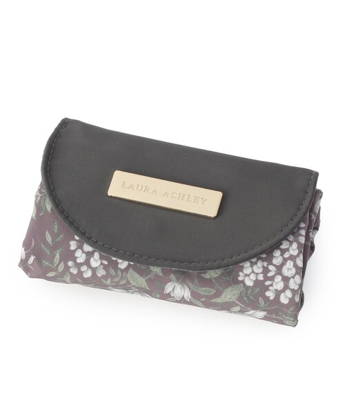 LAURA ASHLEY(ローラアシュレイ)の「パルテール柄 パッカブルマイバッグ(エコバッグ/サブバッグ・レディース・チャコール/ピンク系5・00)」の9枚目の写真