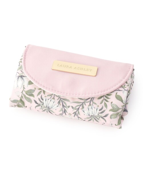 LAURA ASHLEY(ローラアシュレイ)の「パルテール柄 パッカブルマイバッグ(エコバッグ/サブバッグ・レディース・チャコール/ピンク系5・00)」の10枚目の写真
