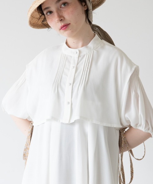 idem(イデム)の「layered vest shirt onepiece/レイヤードベストシャツワンピース(ワンピース・レディース・オフホワイト/カーキ/ブルー・FREE)」の21枚目の写真