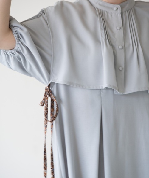 idem(イデム)の「layered vest shirt onepiece/レイヤードベストシャツワンピース(ワンピース・レディース・オフホワイト/カーキ/ブルー・FREE)」の20枚目の写真