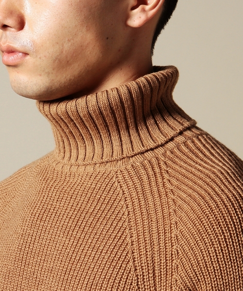 BEAUTY&YOUTH UNITED ARROWS(ビューティーアンドユースユナイテッドアローズ)の「BY クリヤ ウール タートル ニット ◆(ニット/セーター・メンズ・ホワイト/ベージュ/ネイビー・X-LARGE/SMALL/MEDIUM/LARGE)」の7枚目の写真