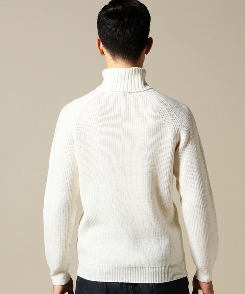 BEAUTY&YOUTH UNITED ARROWS(ビューティーアンドユースユナイテッドアローズ)の「BY クリヤ ウール タートル ニット ◆(ニット/セーター・メンズ・ホワイト/ベージュ/ネイビー・X-LARGE/SMALL/MEDIUM/LARGE)」の10枚目の写真