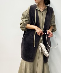 DouDou | フェイクファーリバーシブルベスト(ベスト)