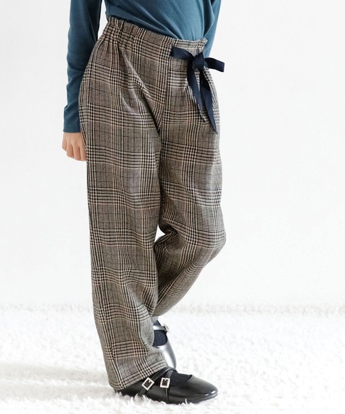 Bee des Bee(ビーデスビー)の「チェック柄パンツ(デニムパンツ・キッズ・ブラウン系その他/ブラック/ベージュ/テラコッタ・100cm/140cm/120cm/150cm/130cm/110cm)」の3枚目の写真