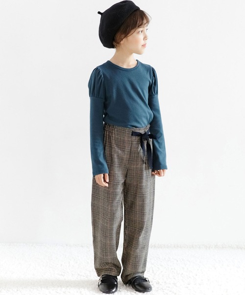 Bee des Bee(ビーデスビー)の「チェック柄パンツ(デニムパンツ・キッズ・ブラウン系その他/ブラック/ベージュ/テラコッタ・100cm/140cm/120cm/150cm/130cm/110cm)」の5枚目の写真
