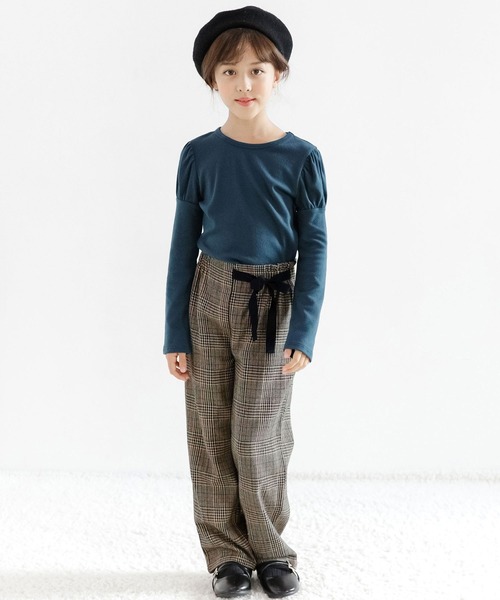 Bee des Bee(ビーデスビー)の「チェック柄パンツ(デニムパンツ・キッズ・ブラウン系その他/ブラック/ベージュ/テラコッタ・100cm/140cm/120cm/150cm/130cm/110cm)」の6枚目の写真