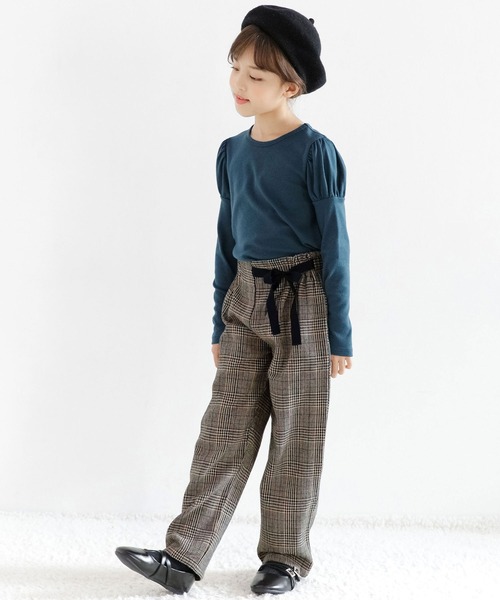 Bee des Bee(ビーデスビー)の「チェック柄パンツ(デニムパンツ・キッズ・ブラウン系その他/ブラック/ベージュ/テラコッタ・100cm/140cm/120cm/150cm/130cm/110cm)」の8枚目の写真