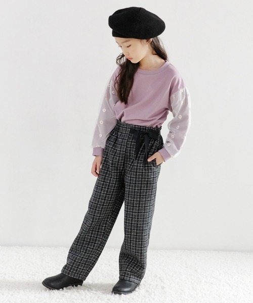 Bee des Bee(ビーデスビー)の「チェック柄パンツ(デニムパンツ・キッズ・ブラウン系その他/ブラック/ベージュ/テラコッタ・100cm/140cm/120cm/150cm/130cm/110cm)」の9枚目の写真