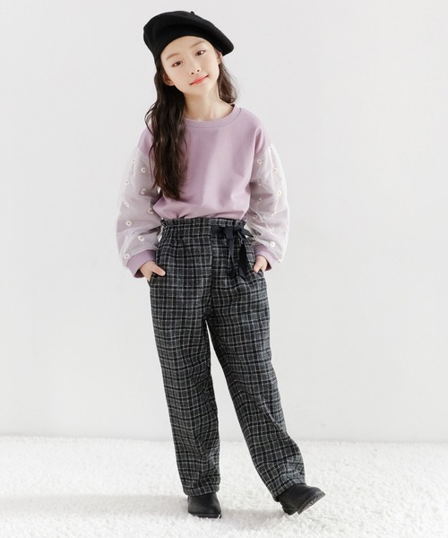 Bee des Bee(ビーデスビー)の「チェック柄パンツ(デニムパンツ・キッズ・ブラウン系その他/ブラック/ベージュ/テラコッタ・100cm/140cm/120cm/150cm/130cm/110cm)」の10枚目の写真