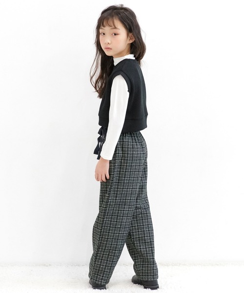 Bee des Bee(ビーデスビー)の「チェック柄パンツ(デニムパンツ・キッズ・ブラウン系その他/ブラック/ベージュ/テラコッタ・100cm/140cm/120cm/150cm/130cm/110cm)」の12枚目の写真