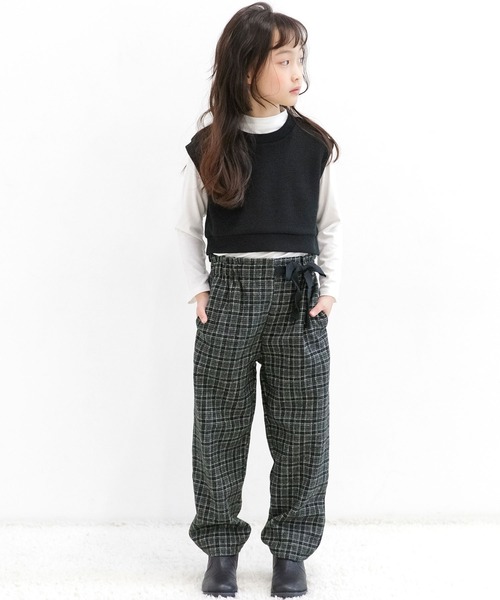 Bee des Bee(ビーデスビー)の「チェック柄パンツ(デニムパンツ・キッズ・ブラウン系その他/ブラック/ベージュ/テラコッタ・100cm/140cm/120cm/150cm/130cm/110cm)」の13枚目の写真