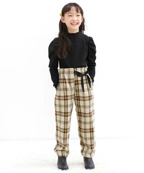 Bee des Bee(ビーデスビー)の「チェック柄パンツ(デニムパンツ・キッズ・ブラウン系その他/ブラック/ベージュ/テラコッタ・100cm/140cm/120cm/150cm/130cm/110cm)」の17枚目の写真