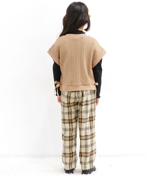 Bee des Bee(ビーデスビー)の「チェック柄パンツ(デニムパンツ・キッズ・ブラウン系その他/ブラック/ベージュ/テラコッタ・100cm/140cm/120cm/150cm/130cm/110cm)」の18枚目の写真