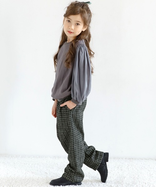 Bee des Bee(ビーデスビー)の「チェック柄パンツ(デニムパンツ・キッズ・ブラウン系その他/ブラック/ベージュ/テラコッタ・100cm/140cm/120cm/150cm/130cm/110cm)」の20枚目の写真