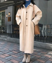 ネオウールステンカラーコート キルティング仕様