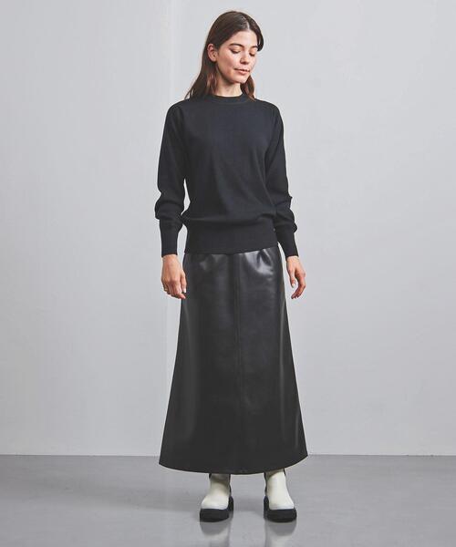 HYKE(ハイク)の「<HYKE(ハイク)>クルーネック ニット ■■■(ニット/セーター・レディース・グレー/ブラック・2/3/1)」の7枚目の写真