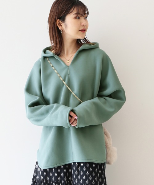 新品未使用◆SLOBE IENA スタンド編地ヘンケイプルオーバー WEB限定/追加》スタンドカラーダブルフェイスポンチョ（ポンチョ