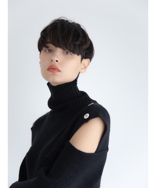 Ayla(アイラ)の「shoulder design knit onepiece(ワンピース・レディース・ブラック/アイボリー/ブラウン・FREE)」の7枚目の写真