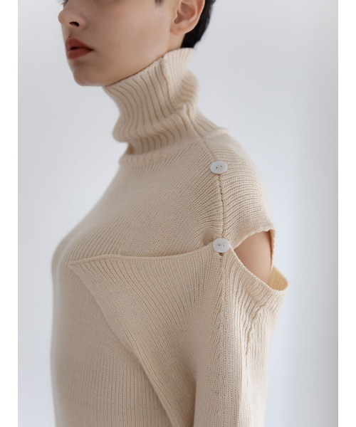 Ayla(アイラ)の「shoulder design knit onepiece(ワンピース・レディース・ブラック/アイボリー/ブラウン・FREE)」の17枚目の写真