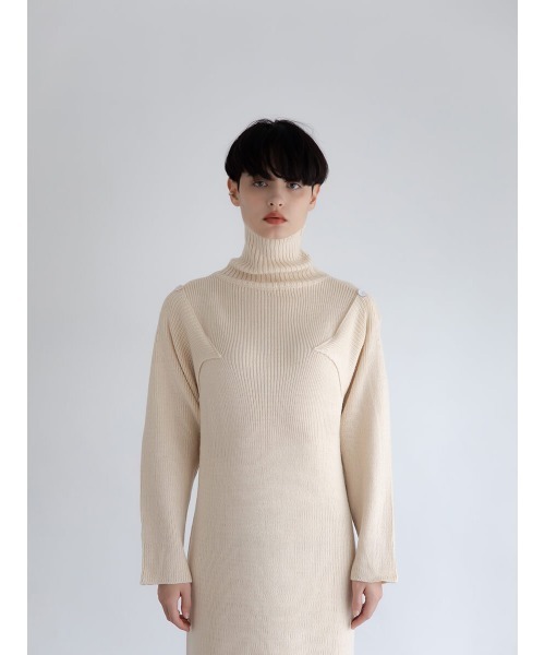 Ayla(アイラ)の「shoulder design knit onepiece(ワンピース・レディース・ブラック/アイボリー/ブラウン・FREE)」の20枚目の写真