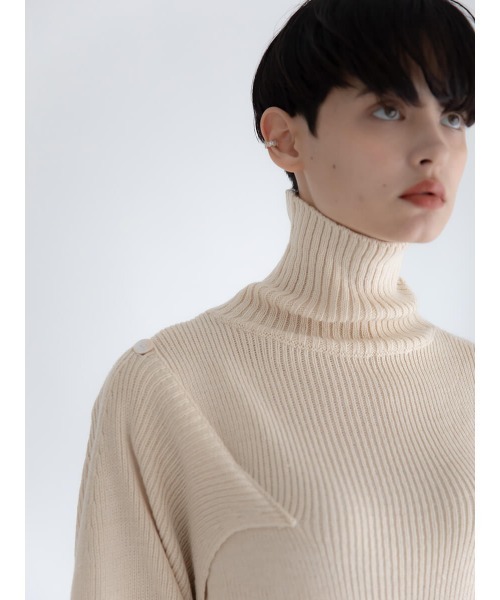 Ayla(アイラ)の「shoulder design knit onepiece(ワンピース・レディース・ブラック/アイボリー/ブラウン・FREE)」の21枚目の写真
