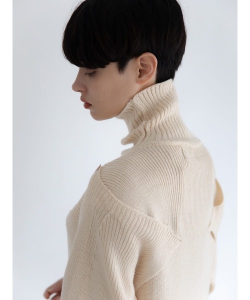 Ayla(アイラ)の「shoulder design knit onepiece(ワンピース・レディース・ブラック/アイボリー/ブラウン・FREE)」の22枚目の写真