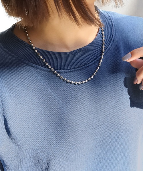 SBG（エスビー）の「SBG ボールチェーンネックレス（ネックレス・メンズ・ブラック/ブラック系その他/ブラック系その他2/シルバー/シルバー系その他/シルバー系その他2/ゴールド・45cm/50cm/55cm）」の17枚目の写真