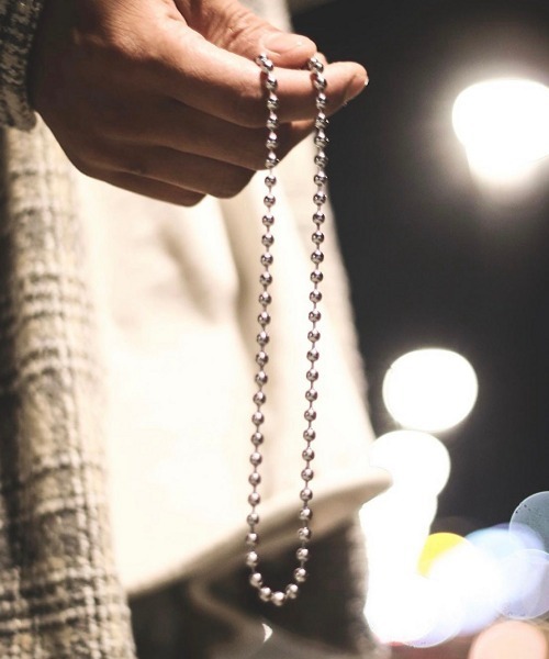 SBG（エスビー）の「SBG ボールチェーンネックレス（ネックレス・メンズ・ブラック/ブラック系その他/ブラック系その他2/シルバー/シルバー系その他/シルバー系その他2/ゴールド・45cm/50cm/55cm）」の16枚目の写真