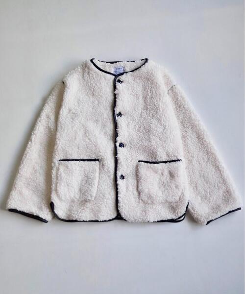 coen by Mr.SZK（コーエンバイミスタースズキ）の「super oversize パイピング ボアブルゾン【coen × Mr.SZK】（ブルゾン・メンズ・ブラック/ブラウン/オフホワイト・SMALL/MEDIUM/LARGE/X-LARGE）」の7枚目の写真