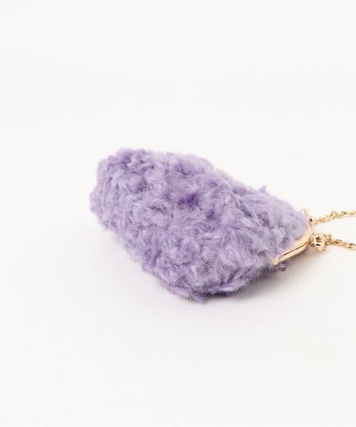 RODEO CROWNS WIDE BOWL(ロデオクラウンズワイドボウル)の「ボアポシェット(ショルダーバッグ・レディース・ベージュ/パープル/イエロー/グリーン・FREE)」の7枚目の写真