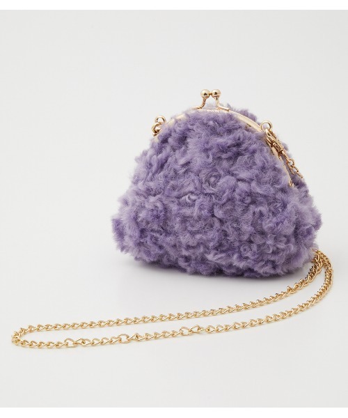 RODEO CROWNS WIDE BOWL(ロデオクラウンズワイドボウル)の「ボアポシェット(ショルダーバッグ・レディース・ベージュ/パープル/イエロー/グリーン・FREE)」の3枚目の写真