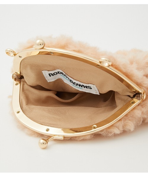 RODEO CROWNS WIDE BOWL(ロデオクラウンズワイドボウル)の「ボアポシェット(ショルダーバッグ・レディース・ベージュ/パープル/イエロー/グリーン・FREE)」の14枚目の写真