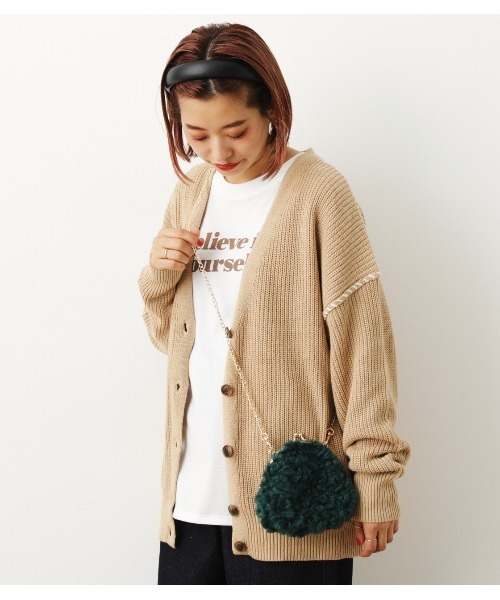 RODEO CROWNS WIDE BOWL(ロデオクラウンズワイドボウル)の「ボアポシェット(ショルダーバッグ・レディース・ベージュ/パープル/イエロー/グリーン・FREE)」の16枚目の写真