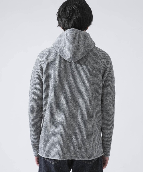 URBAN RESEARCH ROSSO MEN(アーバンリサーチロッソメン)の「ワッフルニットパーカー(パーカー・メンズ・グレー/ブラック・LARGE/X-LARGE/MEDIUM)」の5枚目の写真