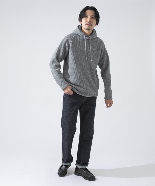 URBAN RESEARCH ROSSO MEN(アーバンリサーチロッソメン)の「ワッフルニットパーカー(パーカー・メンズ・グレー/ブラック・LARGE/X-LARGE/MEDIUM)」の7枚目の写真