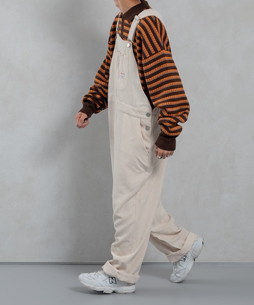 kutir(クティール)の「コーデュロイオーバーオール(サロペット/オーバーオール・メンズ・ダークブラウン/グリーン/アイボリー・MEDIUM/LARGE)」の7枚目の写真