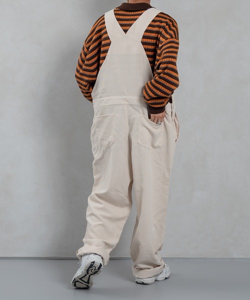 kutir(クティール)の「コーデュロイオーバーオール(サロペット/オーバーオール・メンズ・ダークブラウン/グリーン/アイボリー・MEDIUM/LARGE)」の9枚目の写真